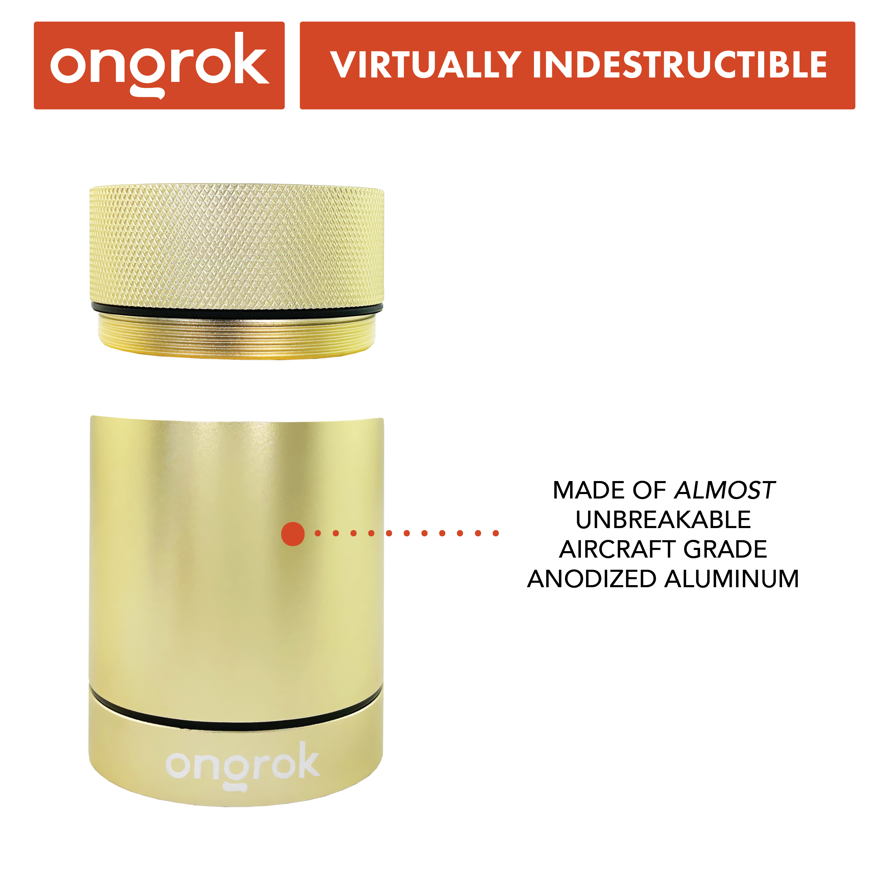 Ongrok Aluminum Metal Storage Jar