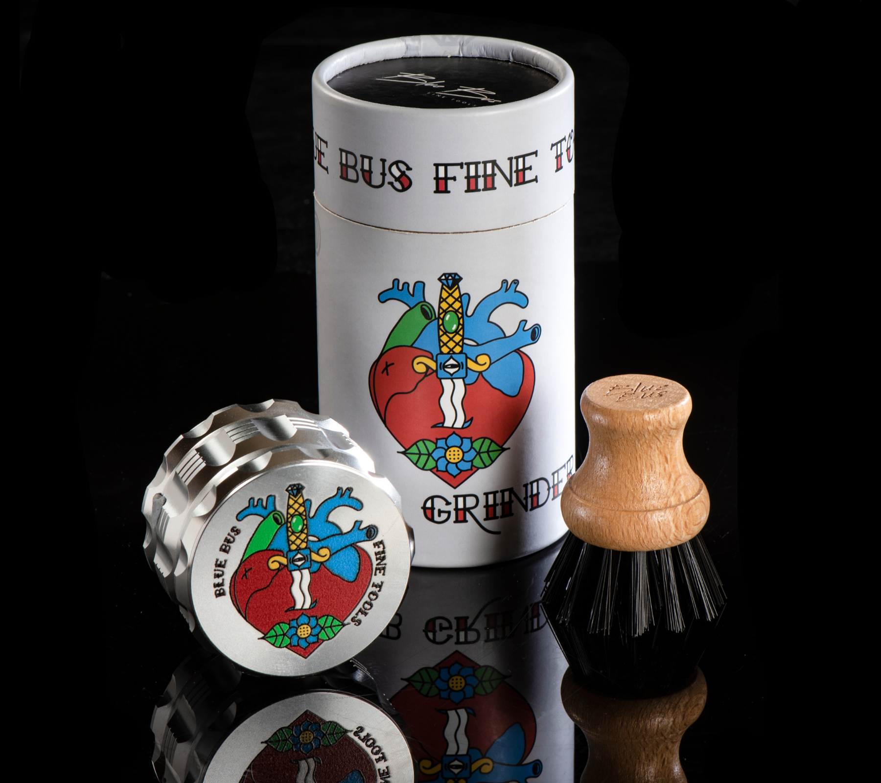 Bluebus GA Grinder Silver 2.5"