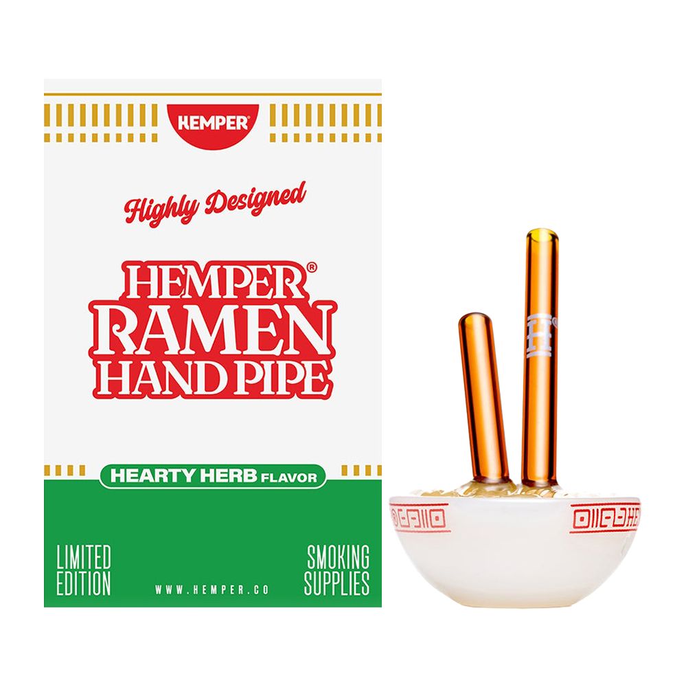 Hemper Ramen Glass Hand Pipe - 3.25"