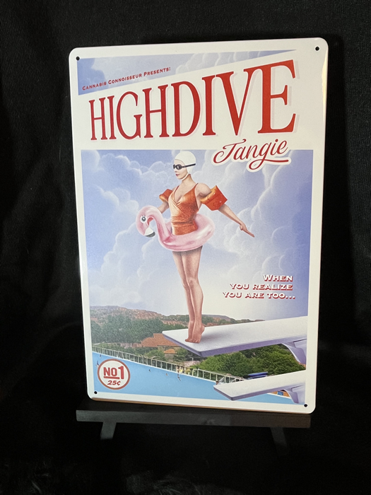 Tangie High Dive Strain Art 8"x12" Decorative Aluminum Sign