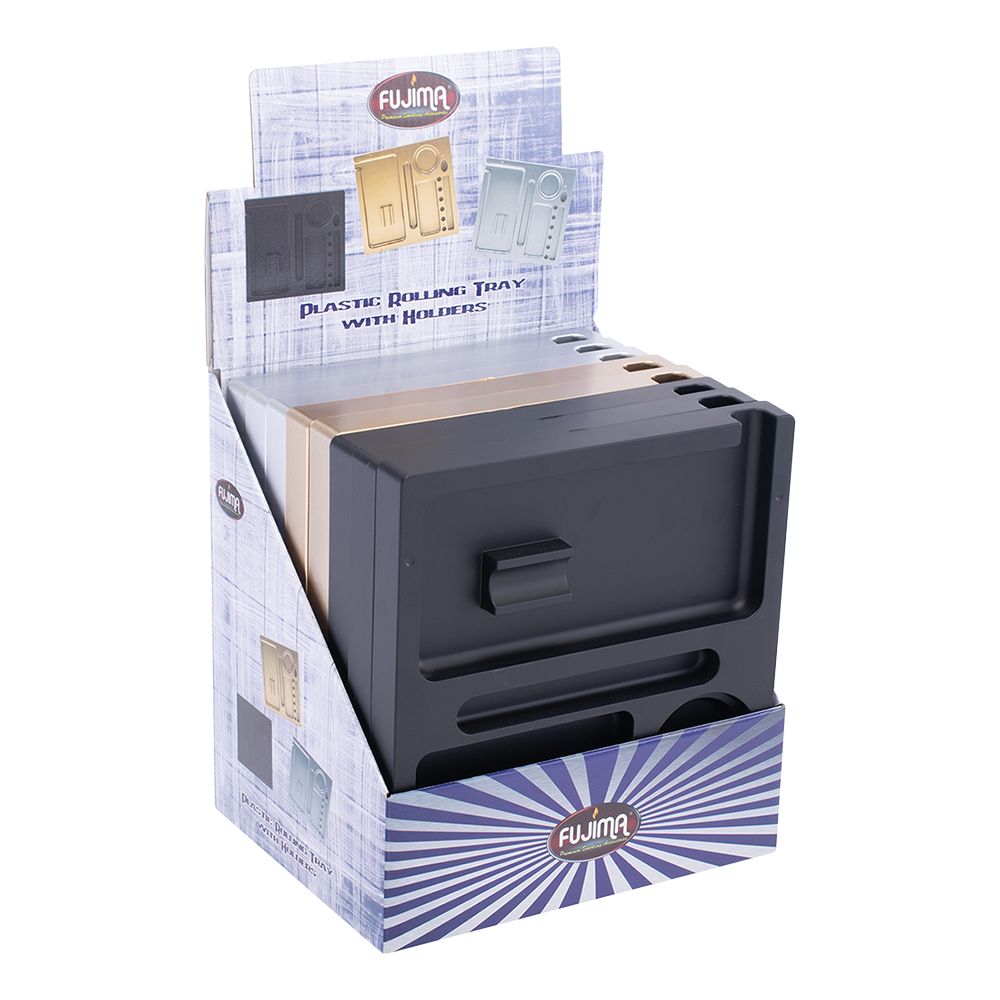 Fujima Pro-Roller Sectioned Plastic Rolling Tray - 9.1"x8.5" / 8ct