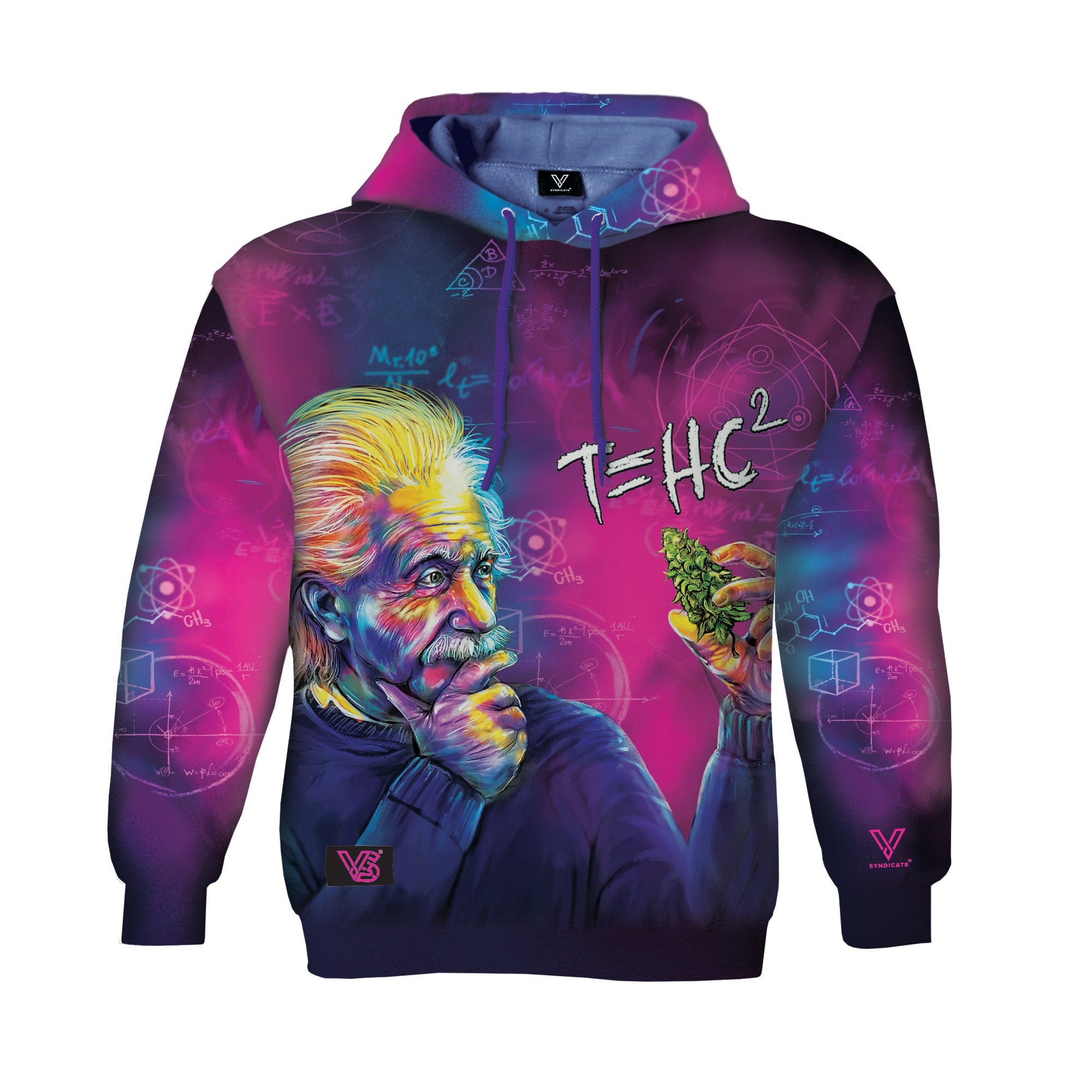 T=HC2 Einstein Classic 360° Print Hoodie