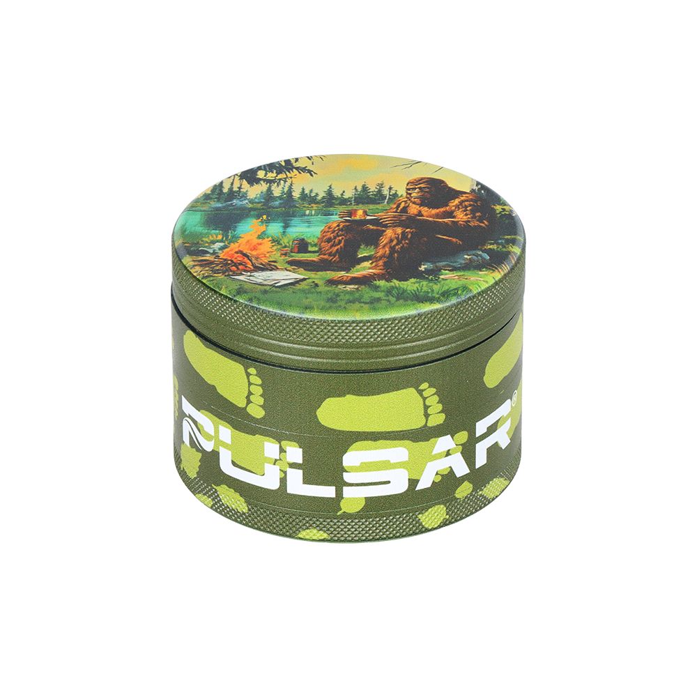 6CT DISPLAY - Pulsar Design Series Aluminum Grinder V2 - 4pc / 2.5" / Assorted Designs