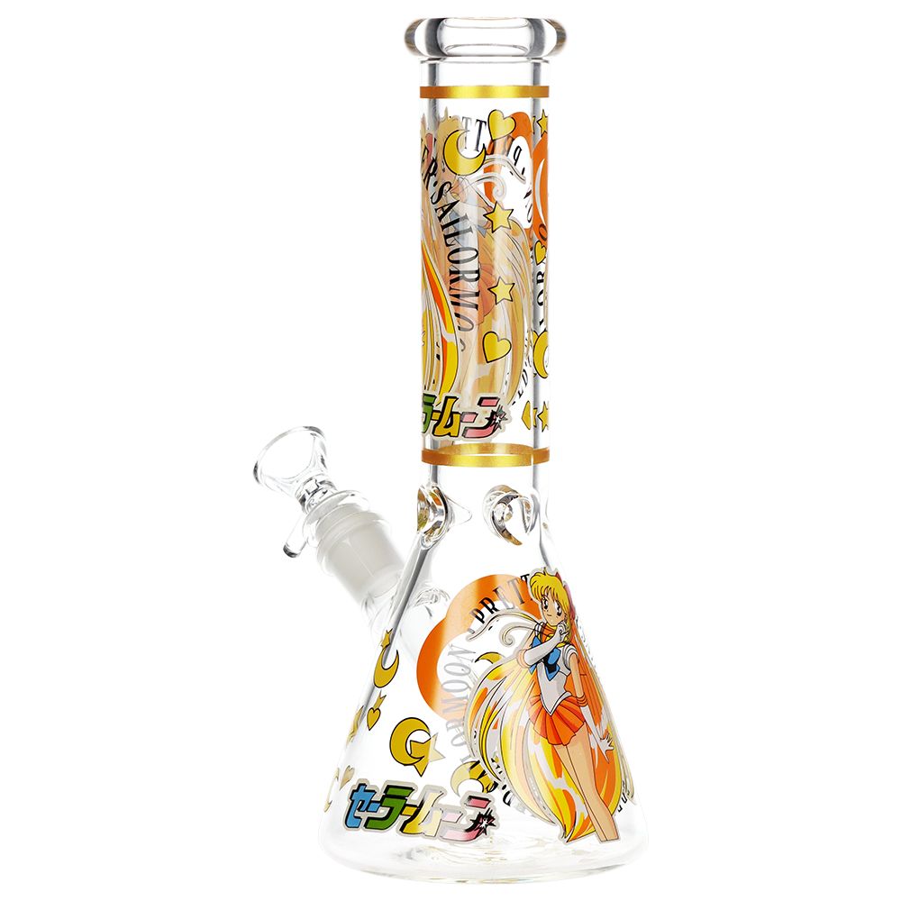 Japanese Animation Girl Version 3 Beaker Glass Water Pipe - 10" / 14mm F