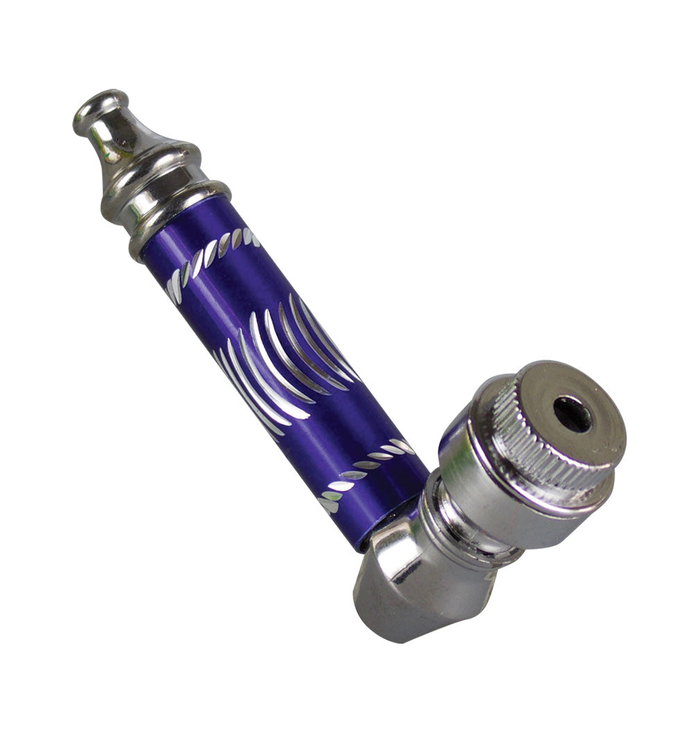 Metal Tobacco Pipes - 2.75" / Assorted Colors - 24PC DISPLAY