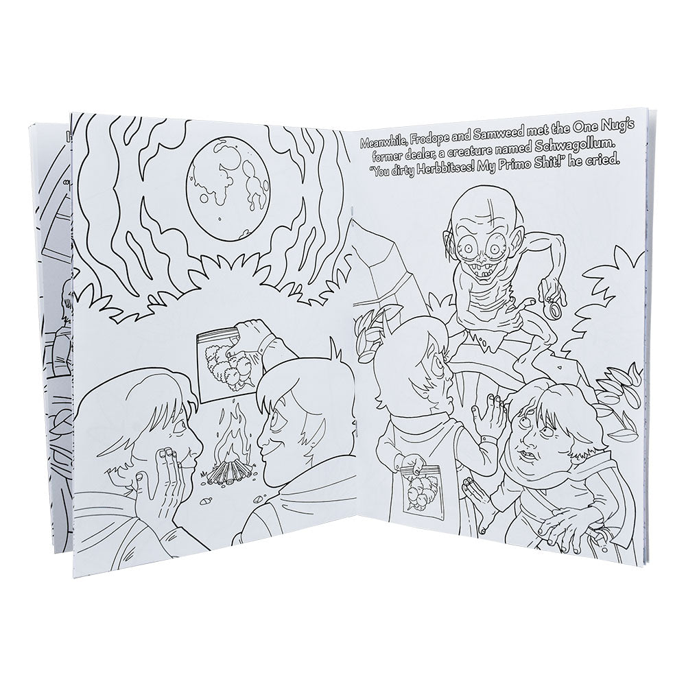 Wood Rocket Lord of the Smoke Rings Adult Coloring Book