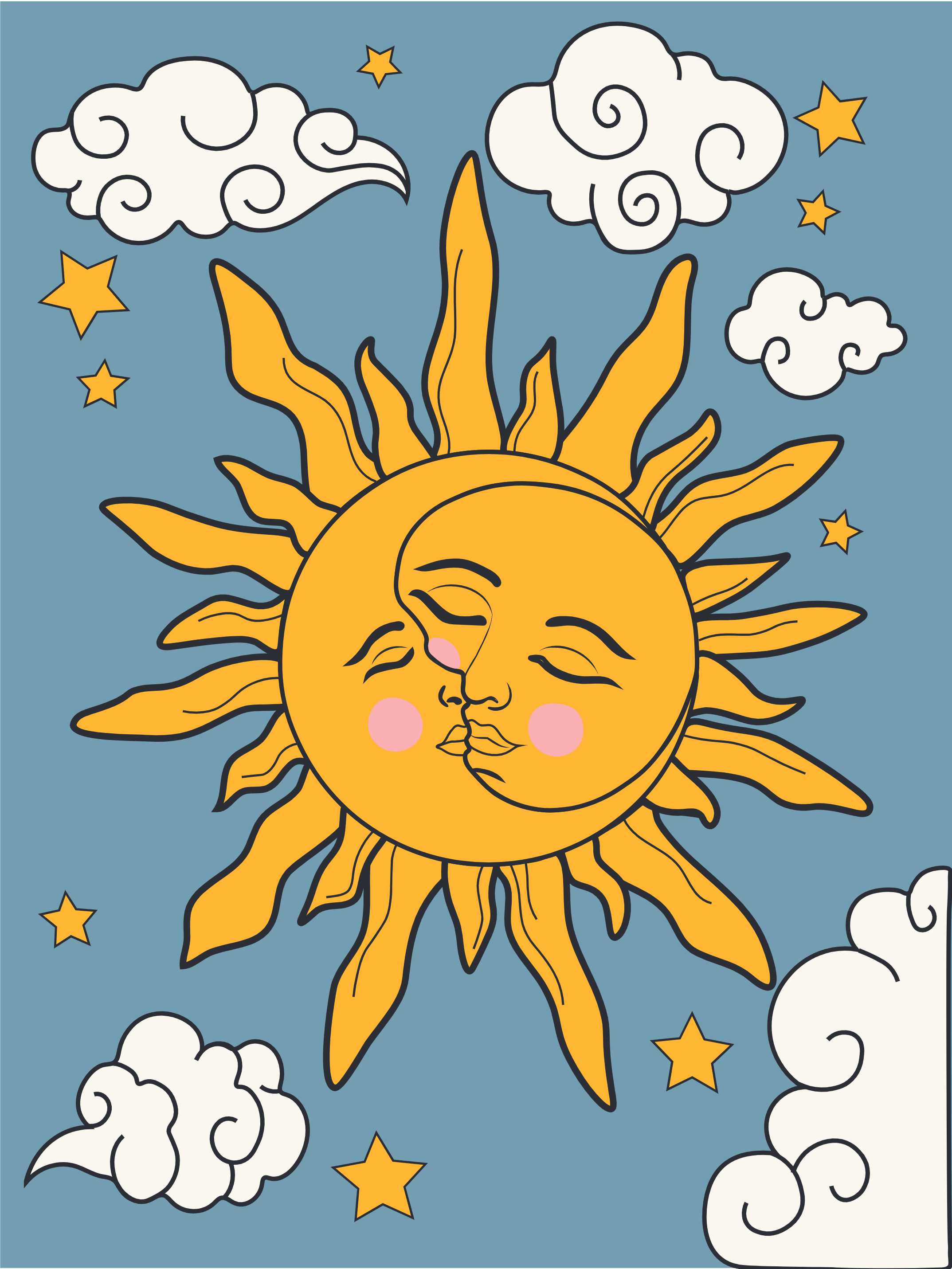 Dime Bags Velcro Label - CELESTIAL