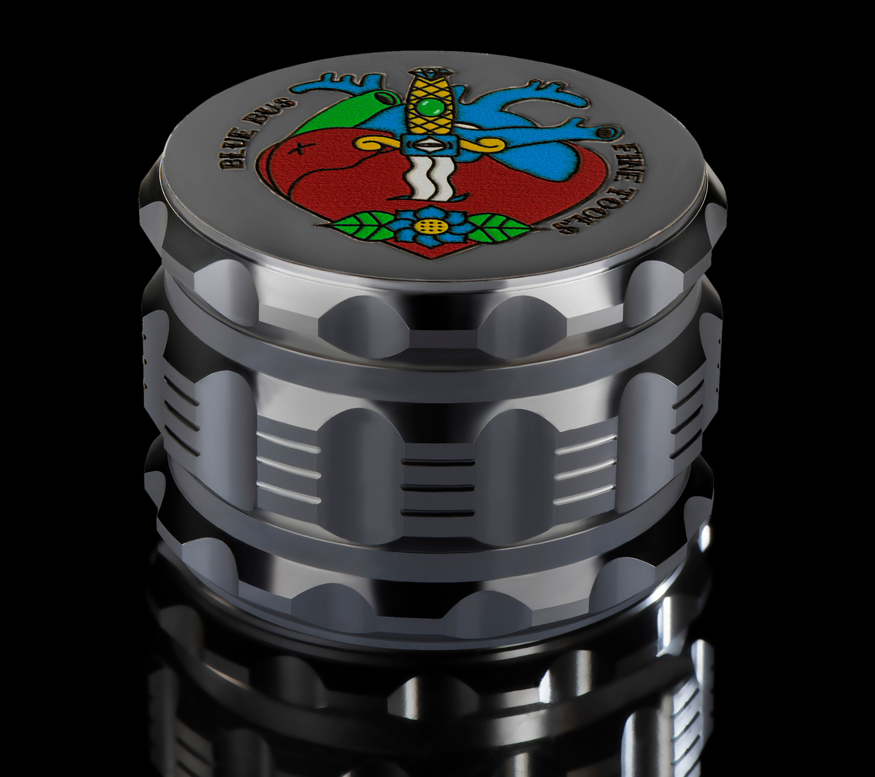 Bluebus GA Grinder Silver 2.5"