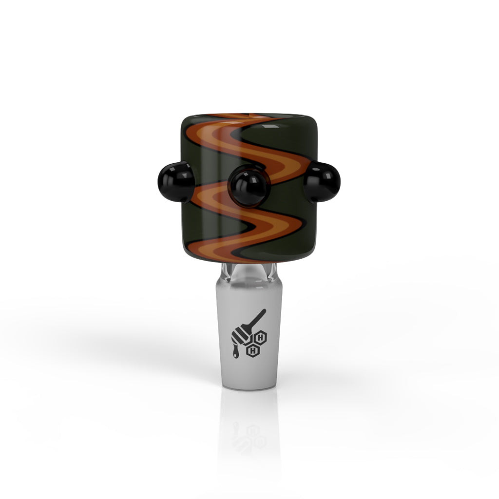 CYLINDER ZIG ZAG STRIPPED FLOWER BOWL PIECES