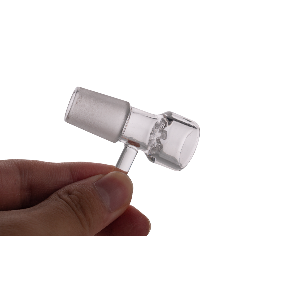 Clear Bowl w/ Handle & Filter 18mm Male Joint