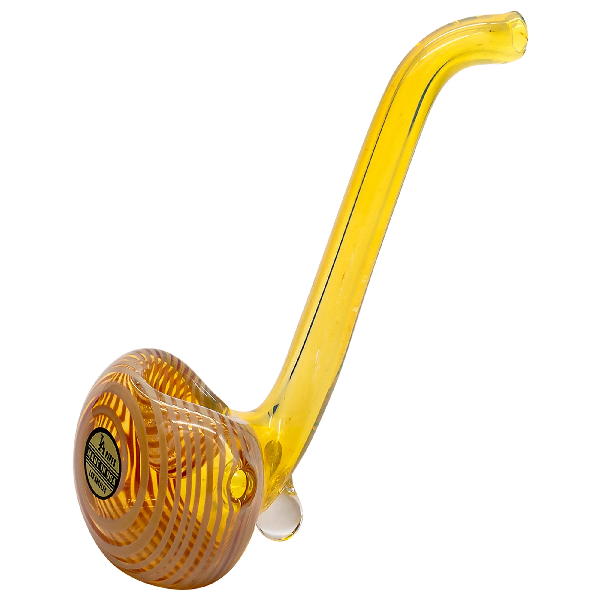 LA Pipes "Flaco" Skinny Glass Sherlock Pipe
