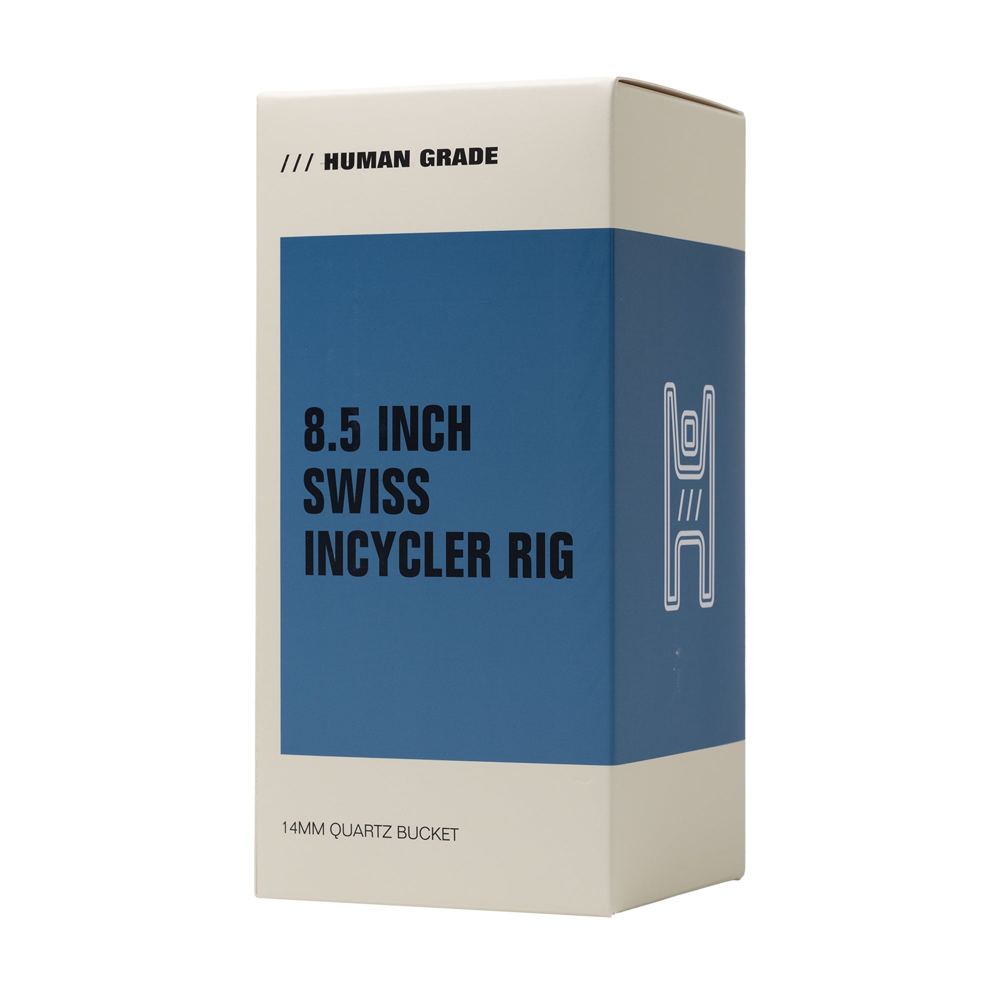 Human Grade 8.5" Swiss Incycler Glass Rig Recycler Water Pipe