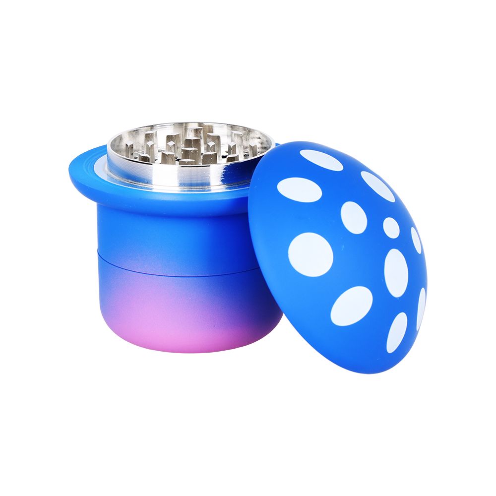 6CT DISPLAY - Gradiant Mushroom Grinder - 4pc / 2.7" / Assorted Colors