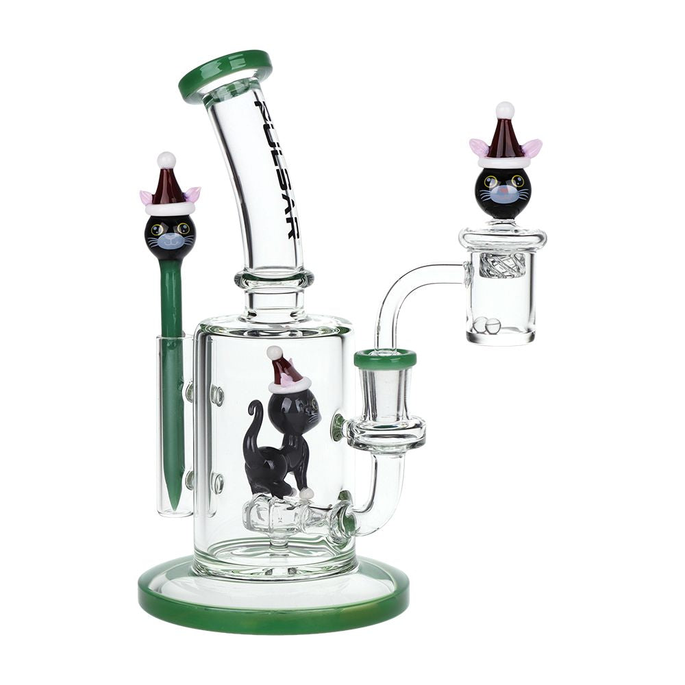 Pulsar Holidaze Series Glass Dab Rig Set | 8.25" | 14mm F