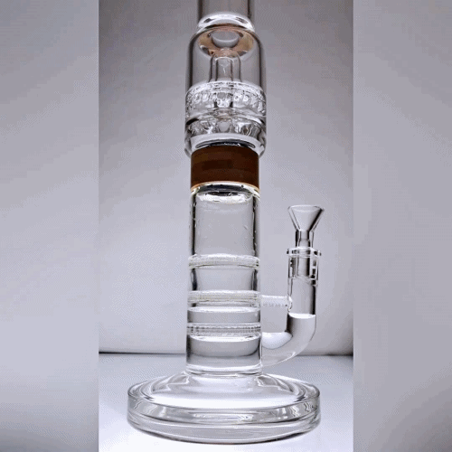 Vitae Glass Tri-UFO Bong 16"