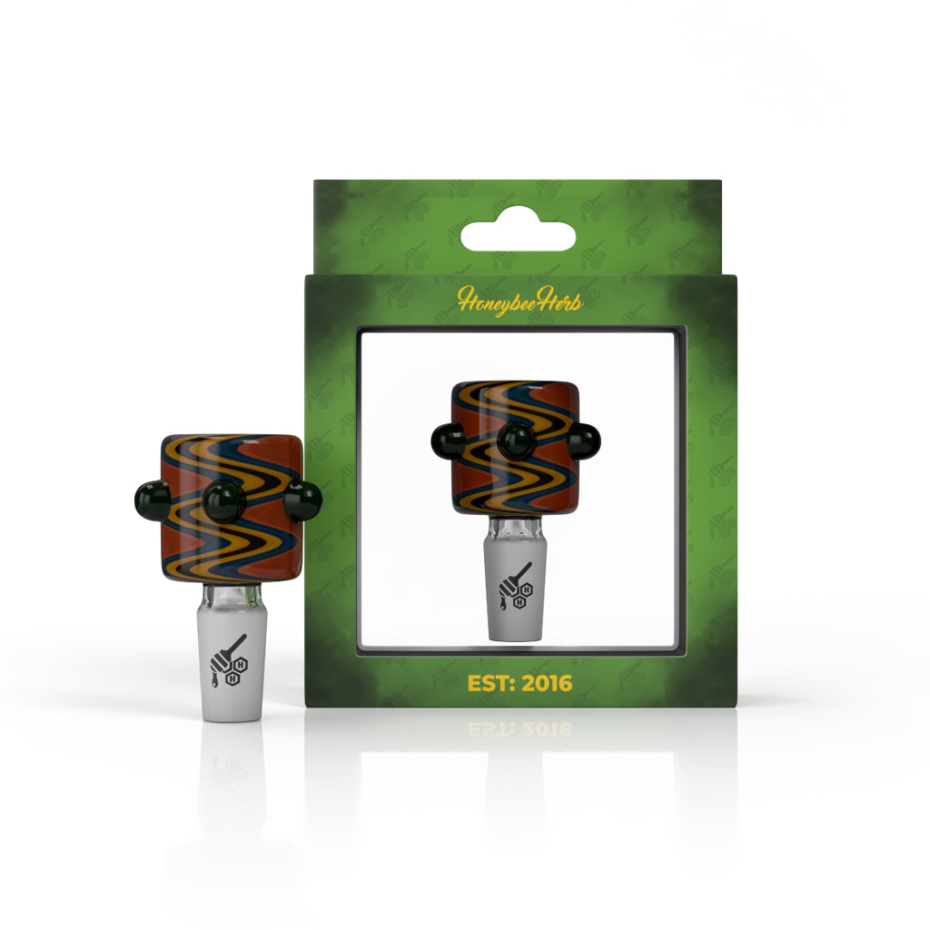 CYLINDER ZIG ZAG STRIPPED FLOWER BOWL PIECES