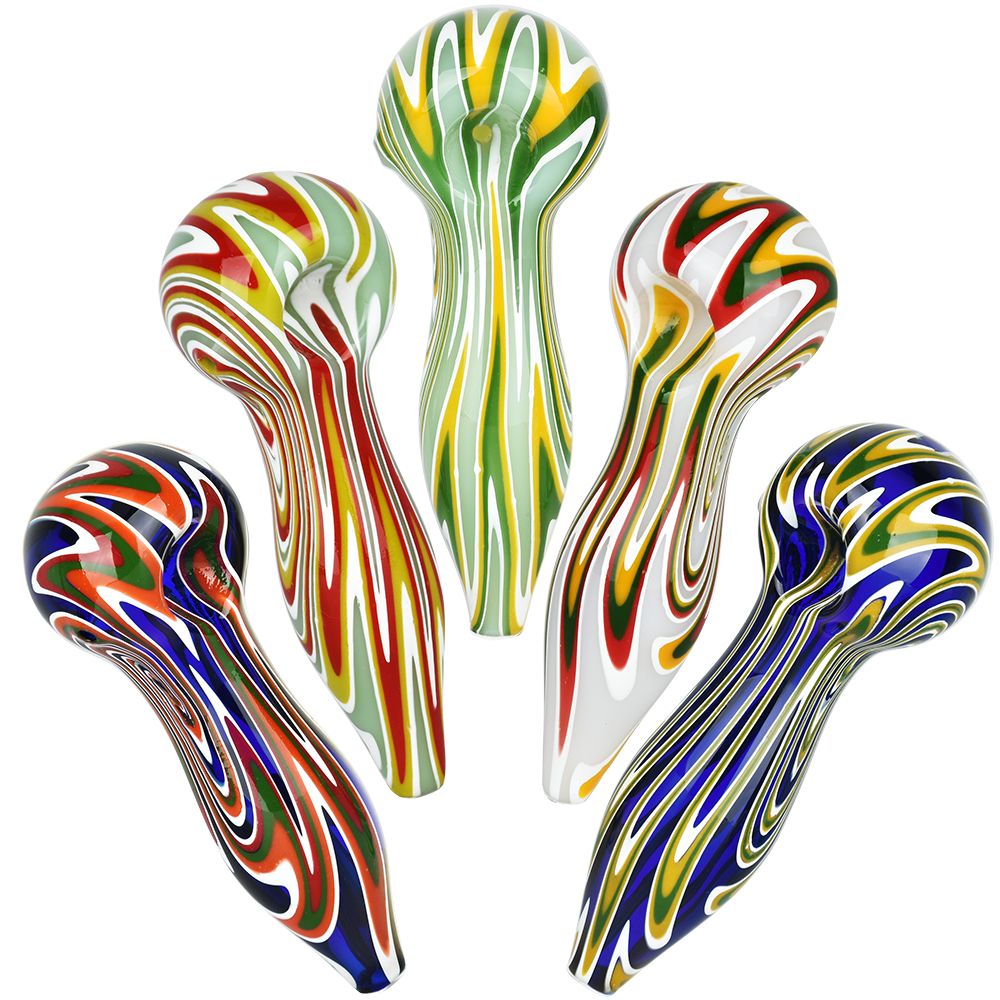 Eternal Flame Glass Spoon Pipe - 5" / 10ct