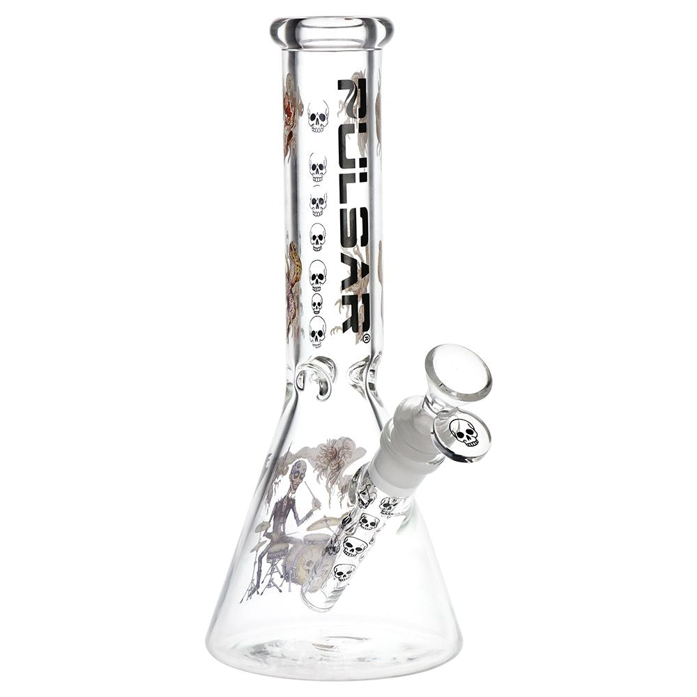 Pulsar Give the Drummer Some Beaker Glass Water Pipe - 9.75" / 14mm F