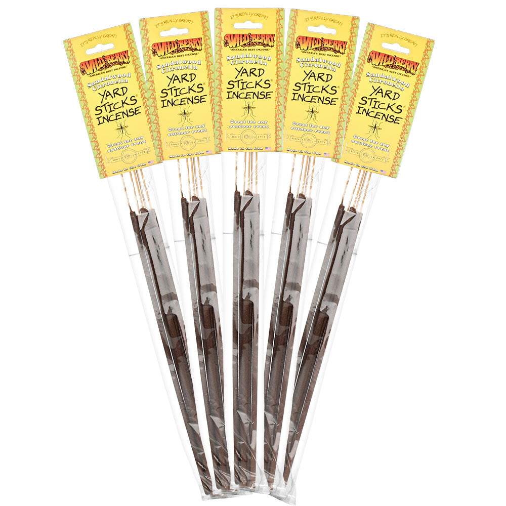 Wild Berry Citronella Yard Sticks - 19" - 5PK - 12PC