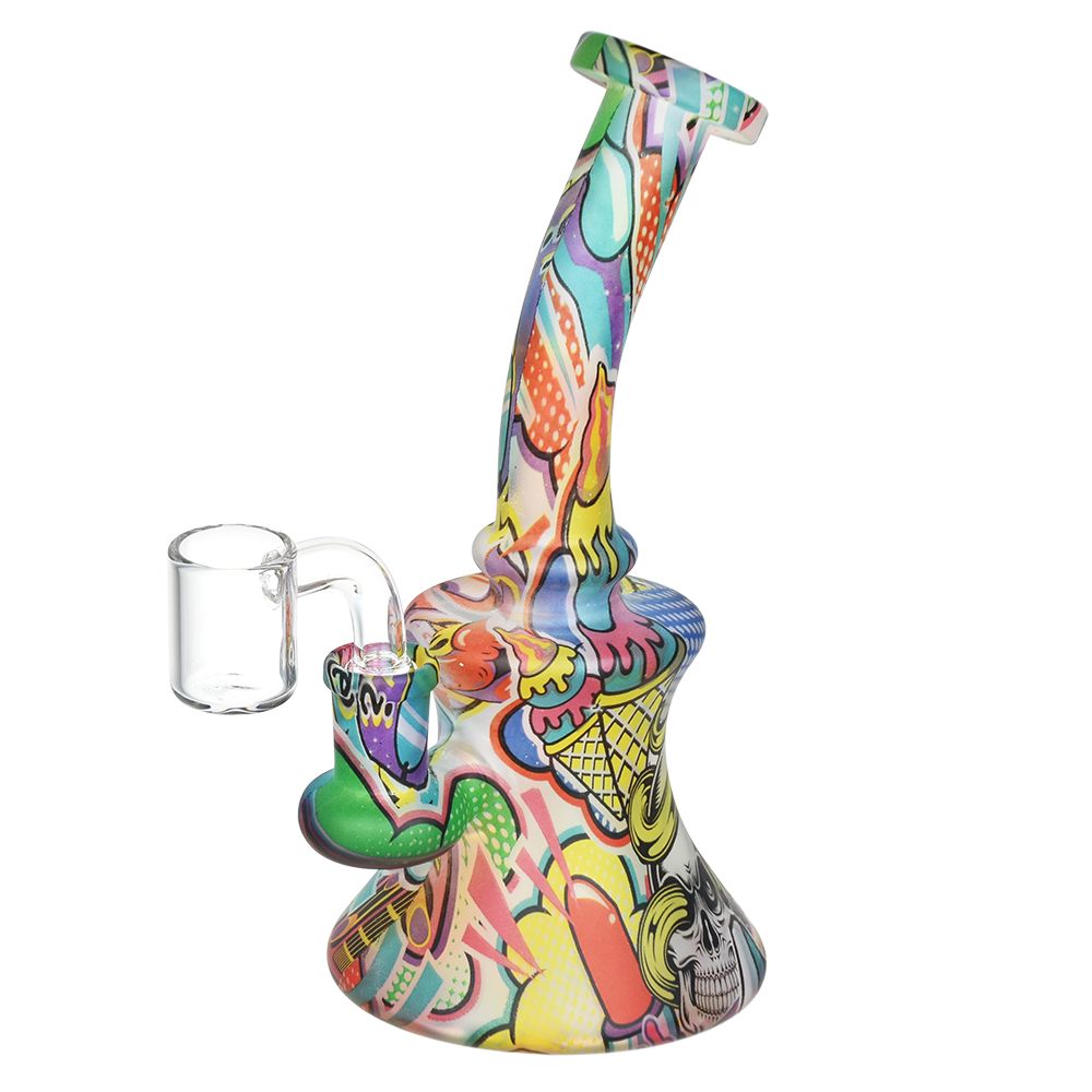 Bohemian Blend Bell Glass Dab Rig - 6.75" / 14mm F