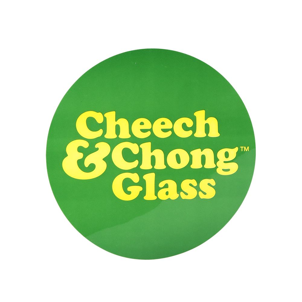 Cheech & Chong Glass Mandala Glow Glass Beaker Water Pipe - 10"