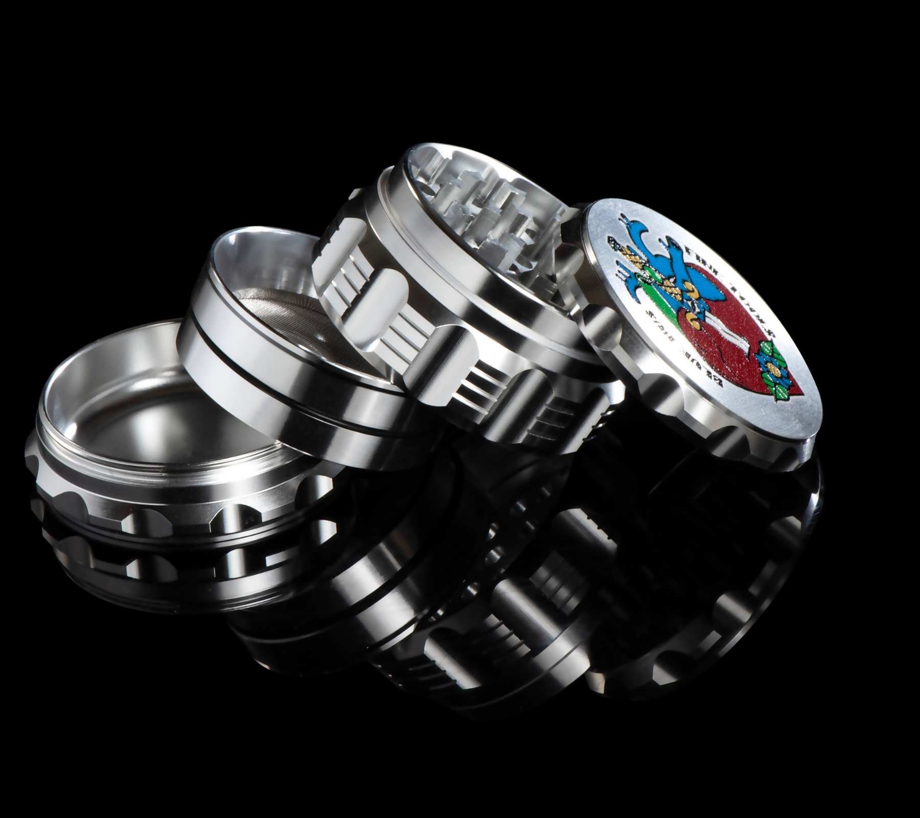 Bluebus GA Grinder Silver 2.5"